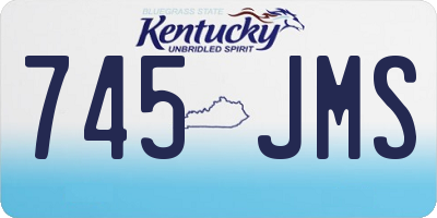 KY license plate 745JMS