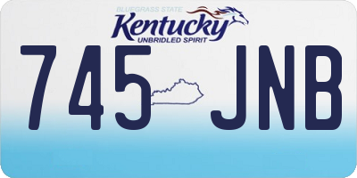 KY license plate 745JNB