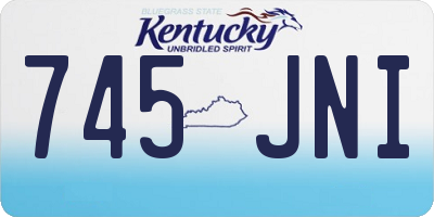 KY license plate 745JNI