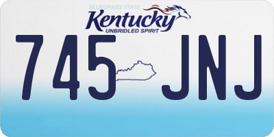 KY license plate 745JNJ
