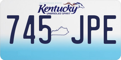 KY license plate 745JPE