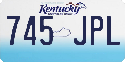 KY license plate 745JPL