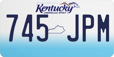 KY license plate 745JPM