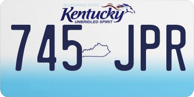 KY license plate 745JPR