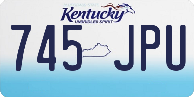 KY license plate 745JPU