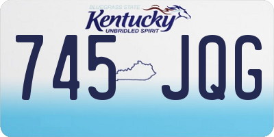 KY license plate 745JQG