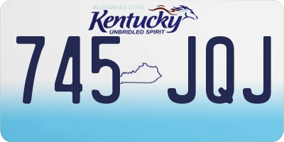KY license plate 745JQJ