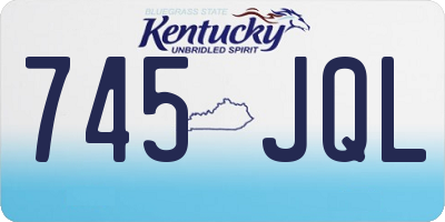 KY license plate 745JQL