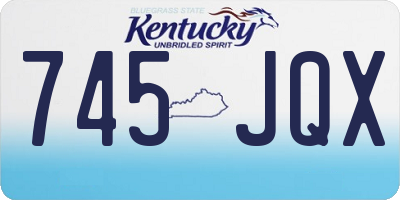 KY license plate 745JQX