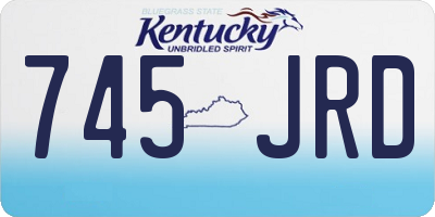 KY license plate 745JRD