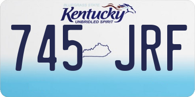 KY license plate 745JRF