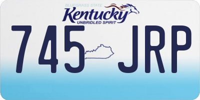 KY license plate 745JRP