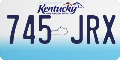 KY license plate 745JRX