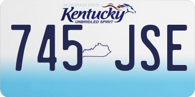 KY license plate 745JSE