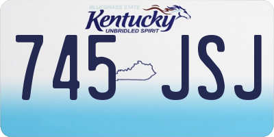 KY license plate 745JSJ