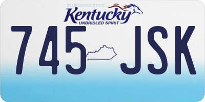 KY license plate 745JSK