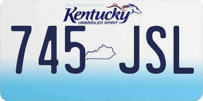 KY license plate 745JSL