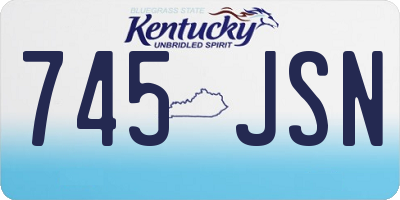 KY license plate 745JSN