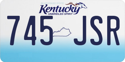KY license plate 745JSR