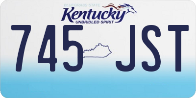KY license plate 745JST