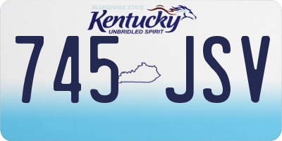 KY license plate 745JSV