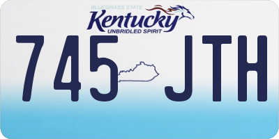 KY license plate 745JTH