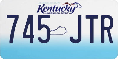 KY license plate 745JTR