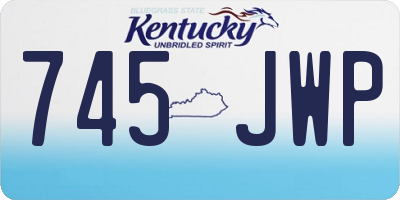 KY license plate 745JWP