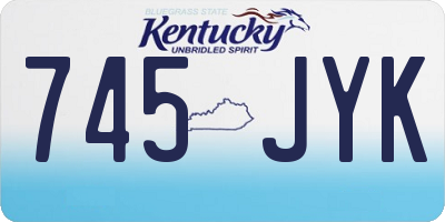 KY license plate 745JYK