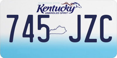 KY license plate 745JZC