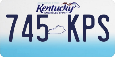 KY license plate 745KPS