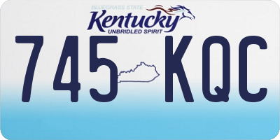 KY license plate 745KQC
