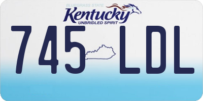 KY license plate 745LDL