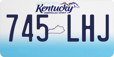 KY license plate 745LHJ