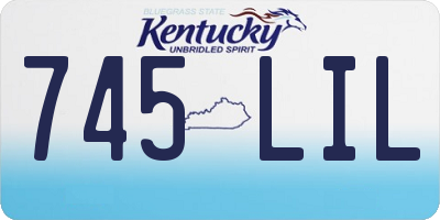 KY license plate 745LIL