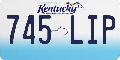 KY license plate 745LIP