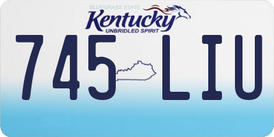 KY license plate 745LIU