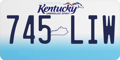 KY license plate 745LIW
