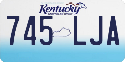 KY license plate 745LJA