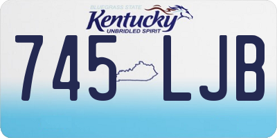KY license plate 745LJB