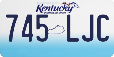 KY license plate 745LJC