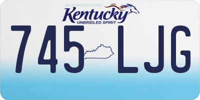 KY license plate 745LJG