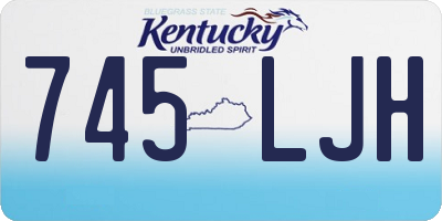 KY license plate 745LJH