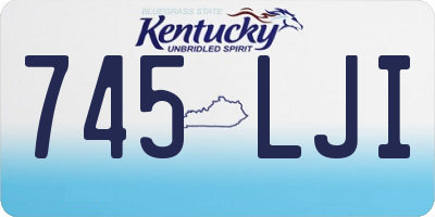 KY license plate 745LJI