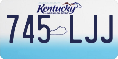 KY license plate 745LJJ
