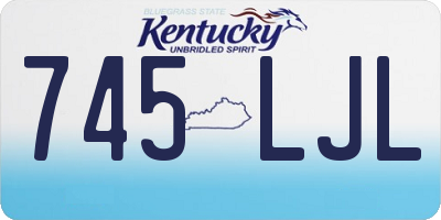 KY license plate 745LJL