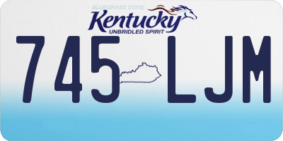KY license plate 745LJM