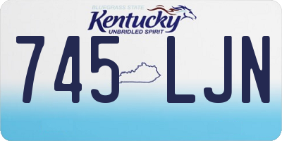 KY license plate 745LJN