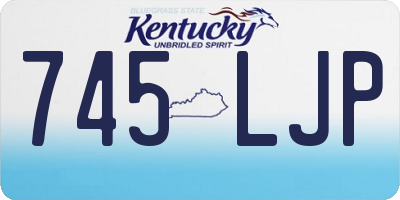 KY license plate 745LJP