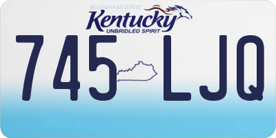 KY license plate 745LJQ